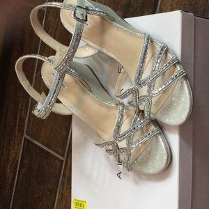 Beaded dress shoe/sandals.